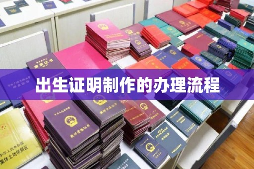 郸城出生证明制作的办理流程
